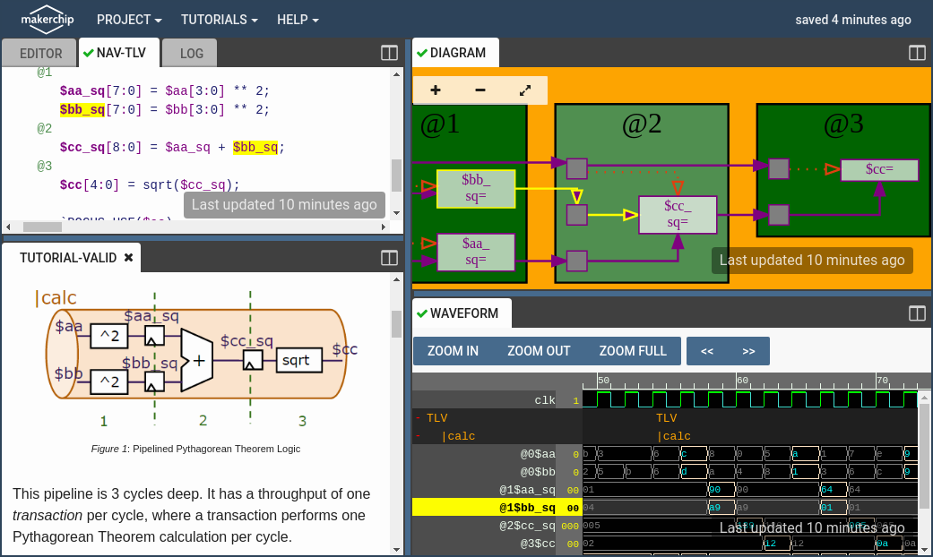 Makerchip screenshot