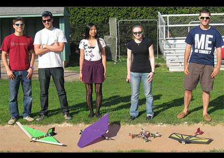 Students and UAVs from 2012 2.007 Course, “Deployable Mini UAV”