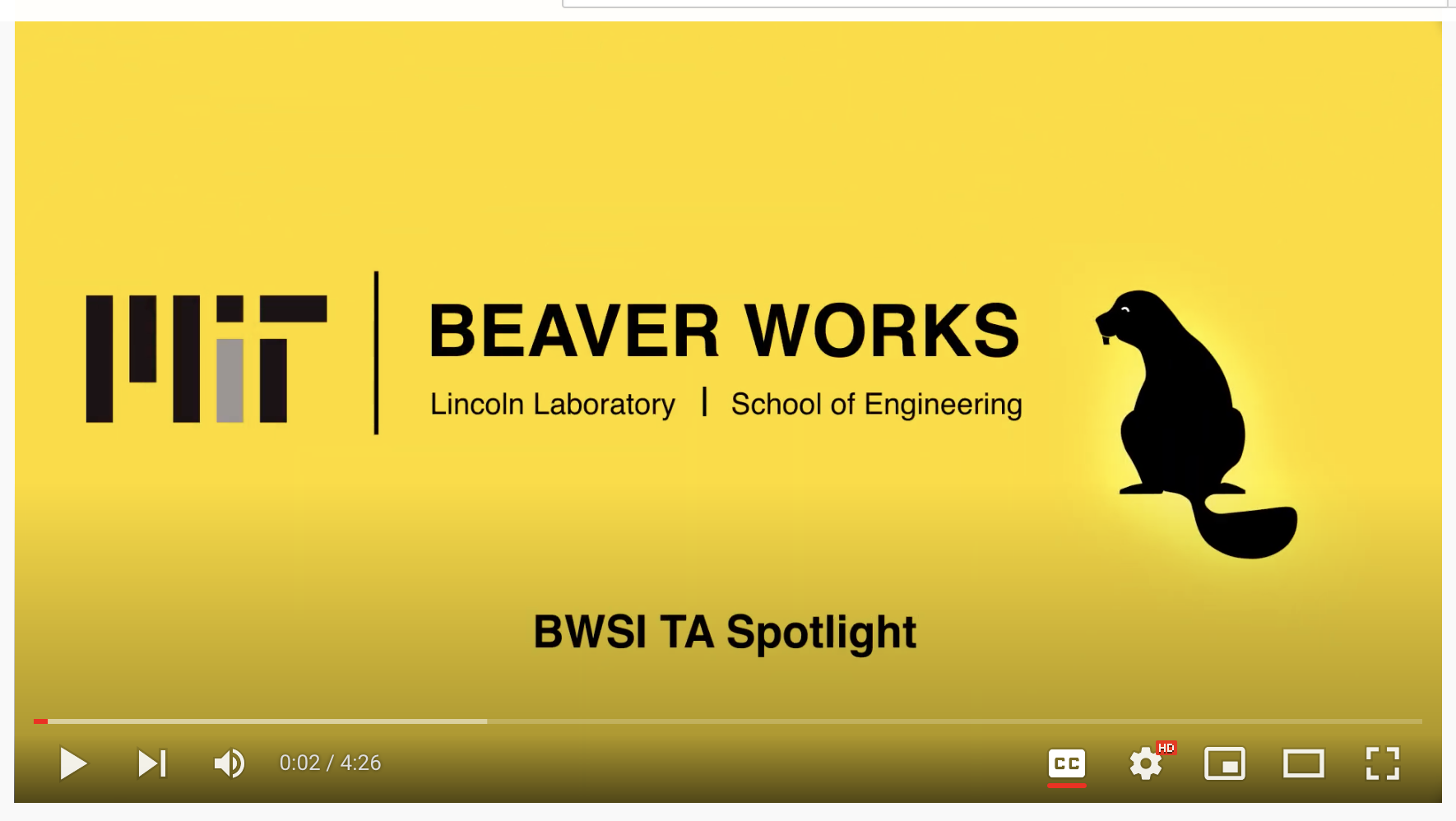 YouTube Video of Student TA's talking about their experience teaching at BWSI